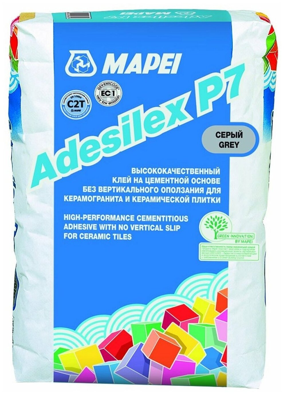 Клей для плитки и камня Mapei Adesilex P7