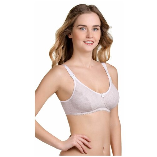 фото Бюстгальтер фэст 7033 размер 80 d, бежевый меланж/белый