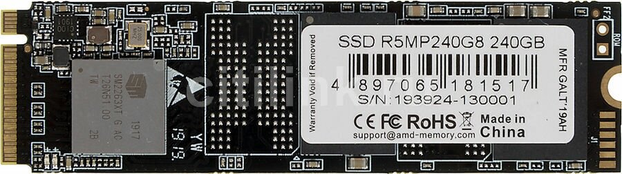 SSD накопитель AMD Radeon 240Гб, M.2 2280, SATA III - фото №4