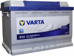 Аккумулятор Varta E12 Blue Dynamic 574 013 068, 278x175x190, прямая  полярность, 74 Ач — купить в интернет-магазине по низкой цене на Яндекс  Маркете