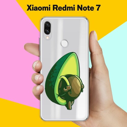 Силиконовый чехол Рюкзак-авокадо на Xiaomi Redmi Note 7 силиконовый чехол авокадо кот на xiaomi redmi note 7