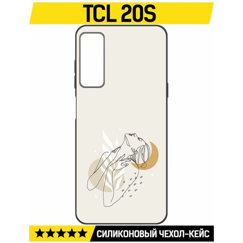 Чехол-накладка Krutoff Soft Case Женственность для TCL 20S черный чехол накладка krutoff soft case женственность для tcl 30 se черный