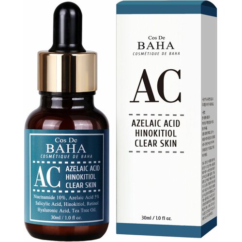 Интенсивная сыворотка против акне Cos De BAHA AC Azelaic Acid Hinokitiol Clear Skin Serum