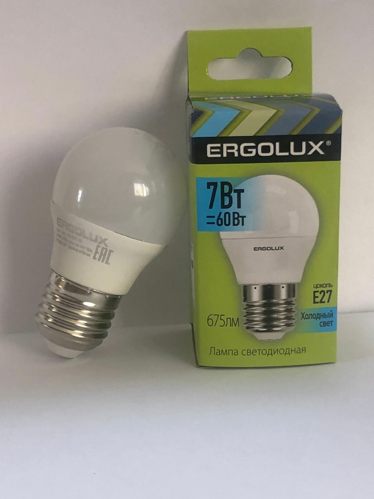 Лампа светодиодная Ergolux 12145, E27, G45, 7 Вт, 4500 К - фотография № 11