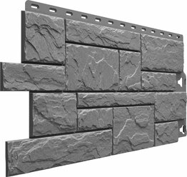 Фасадная панель Dacha слоистый камень 930x406 мм серый 0.38 м 1 шт