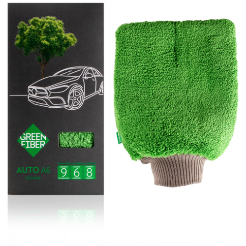 Варежка универсальная Green Fiber AUTO A6, серо-зеленая
