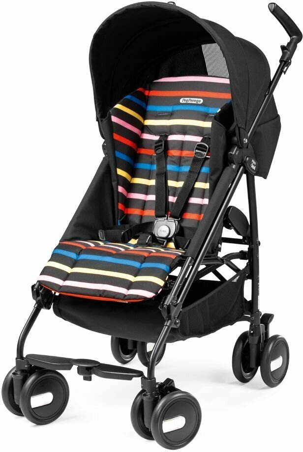 Прогулочная коляска-трость Peg-Perego Pliko Mini Classico Neon, черный (IPKR280035RS01RO01) - фото №1