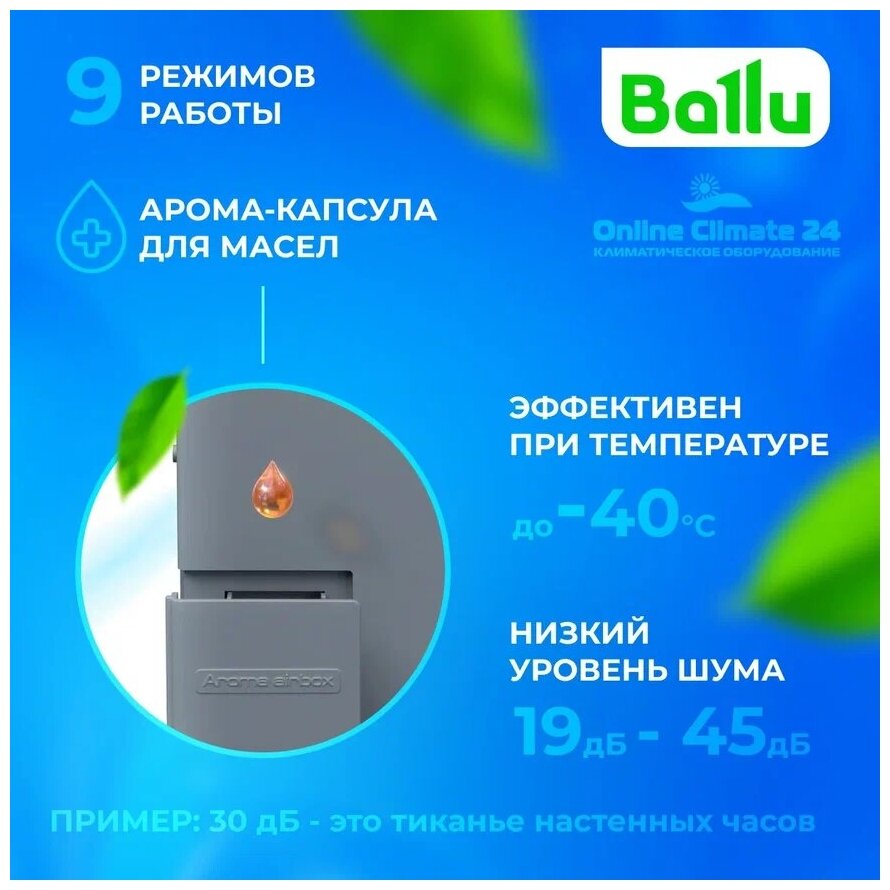 Очиститель воздуха приточный Ballu ONEAIR ASP-200SP (с нагревательным элементом) - фотография № 13