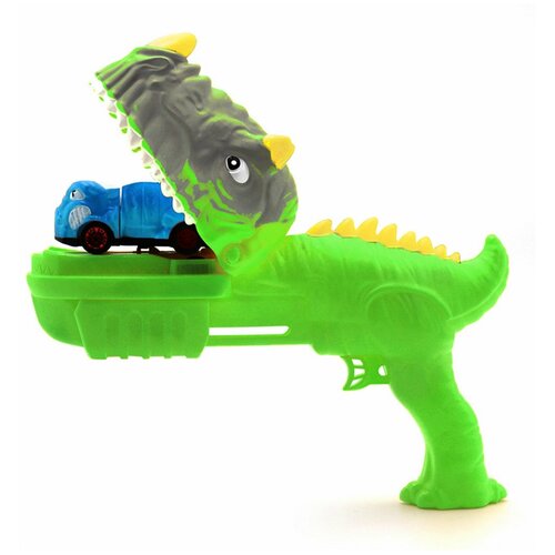 Набор Speedy Dinos скоростные динозавры с 1фрикционной машинкой и пусковым устройством Зеленый K02SPD003-2