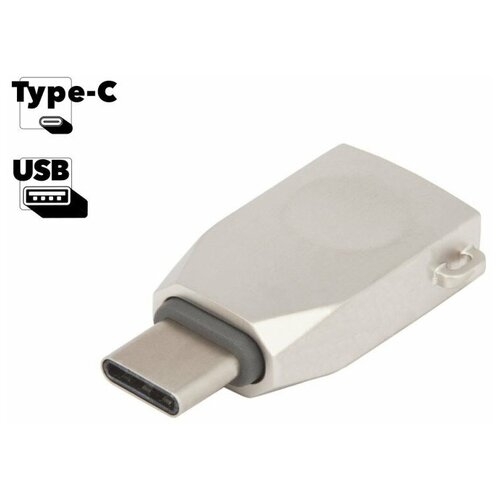 Адаптер переходник OTG с USB 3.0 на Type-C USB HOCO UA9 переходник адаптер hoco ua9 usb usb type c 1 шт серебристый