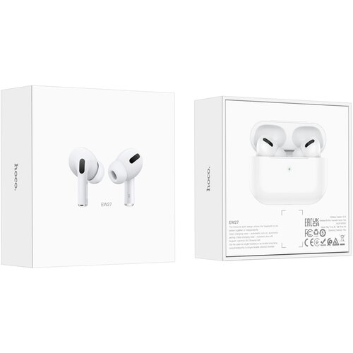 Bluetooth-наушники беспроводные вакуумные Hoco EW27 TWS White