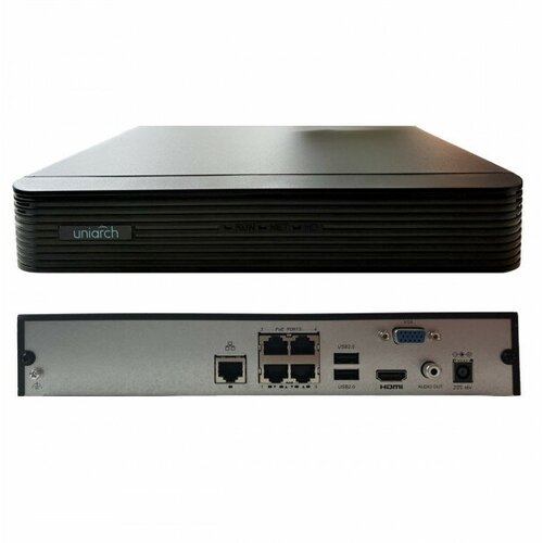 видеорегистратор uniview nvr 216s2 p16 Видеорегистраторы IP (NVR) - Uniview, NVR-104E2-P4