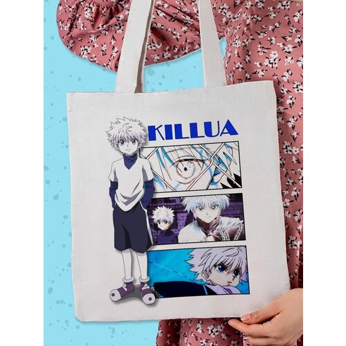 Сумка авоська , бежевый anime hunter x hunter blanket killua zoldyck kurapika freecss gon wool awesome warm throw blanket for home autumn winter