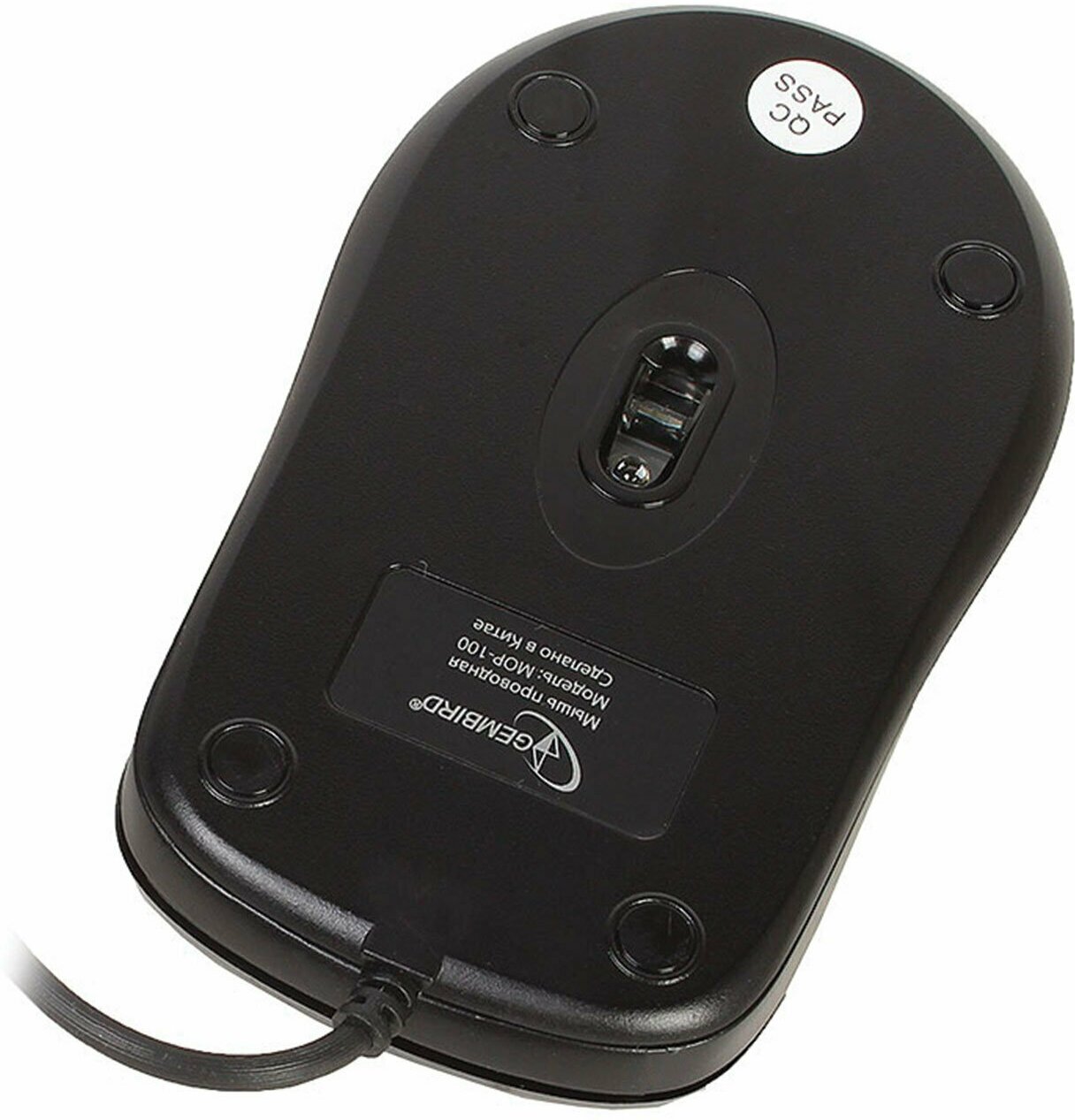Мышь проводная Gembird MOP-100 чёрный USB - фото №14