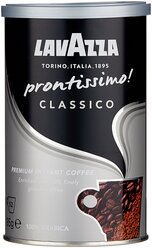 Кофе растворимый Lavazza Prontissimo Classico с молотым кофе, жестяная банка, 95 г