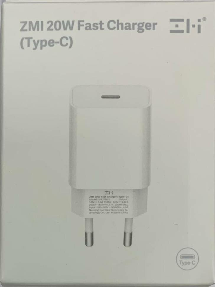Сетевое зарядное устройство Xiaomi ZMI HA716, USB type-C, 3A, белый [ha716 white] - фото №15