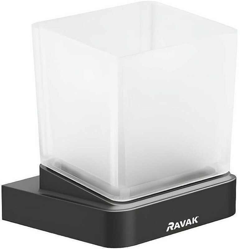 Стакан для зубных щеток Ravak 10° X07P557 Черный матовый