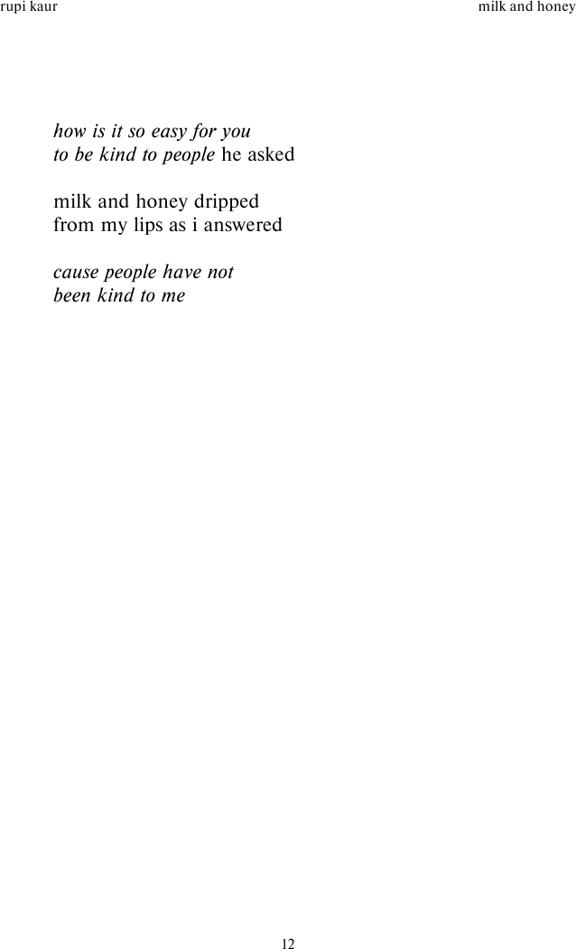 Milk and Honey. Белые стихи, покорившие мир - фото №13