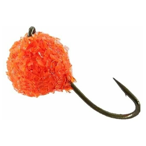 Мормышка Вольфрамовая Snow Pellet 801 Orange. 0.23 гр, 5 шт.
