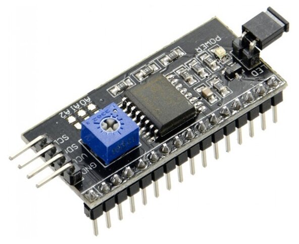 Интерфейсный модуль I2C для LCD дисплеев с параллельным интерфейсом (1602 1604 2004)