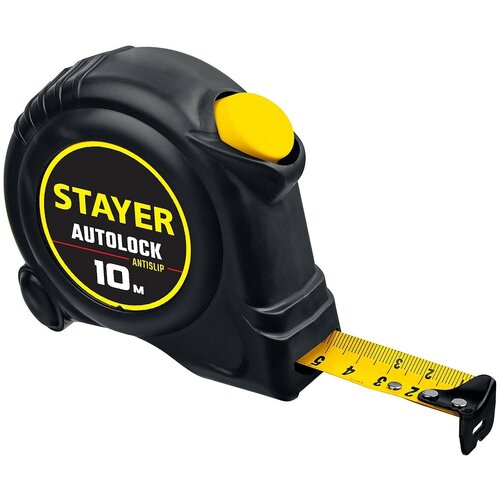 Измерительная рулетка STAYER 2-34126-10-25, 25 мм х10 м рулетка измерительная stayer master 2 34126 05 25 z01