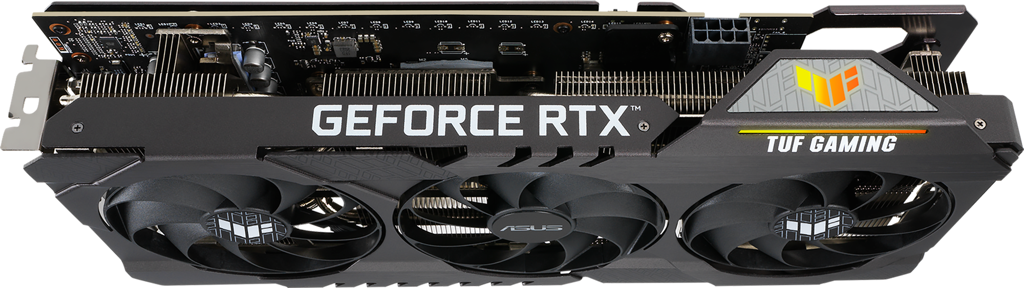 Видеокарта PCI-E ASUS GeForce RTX 3060 TUF Gaming OC (TUF-RTX3060-O12G-V2-GAMING) 12GB GDDR6 192bit 8nm 1320/15000MHz 2*HDMI/3*DP - фото №11