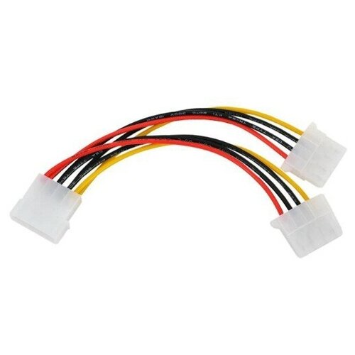 Разветвитель питания Molex 2x Molex для ПК аксессуар кабель переходник akasa 15pin sata psu power to 4pin psu molex connector 15cm ak cbpw03 15