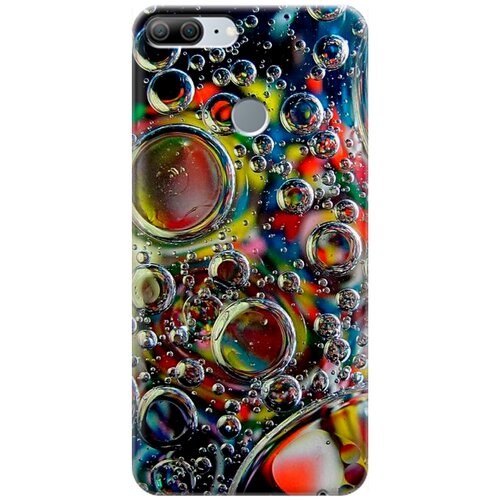 фото Ультратонкий силиконовый чехол-накладка для honor 9 lite с принтом "маленькие пузырьки" gosso