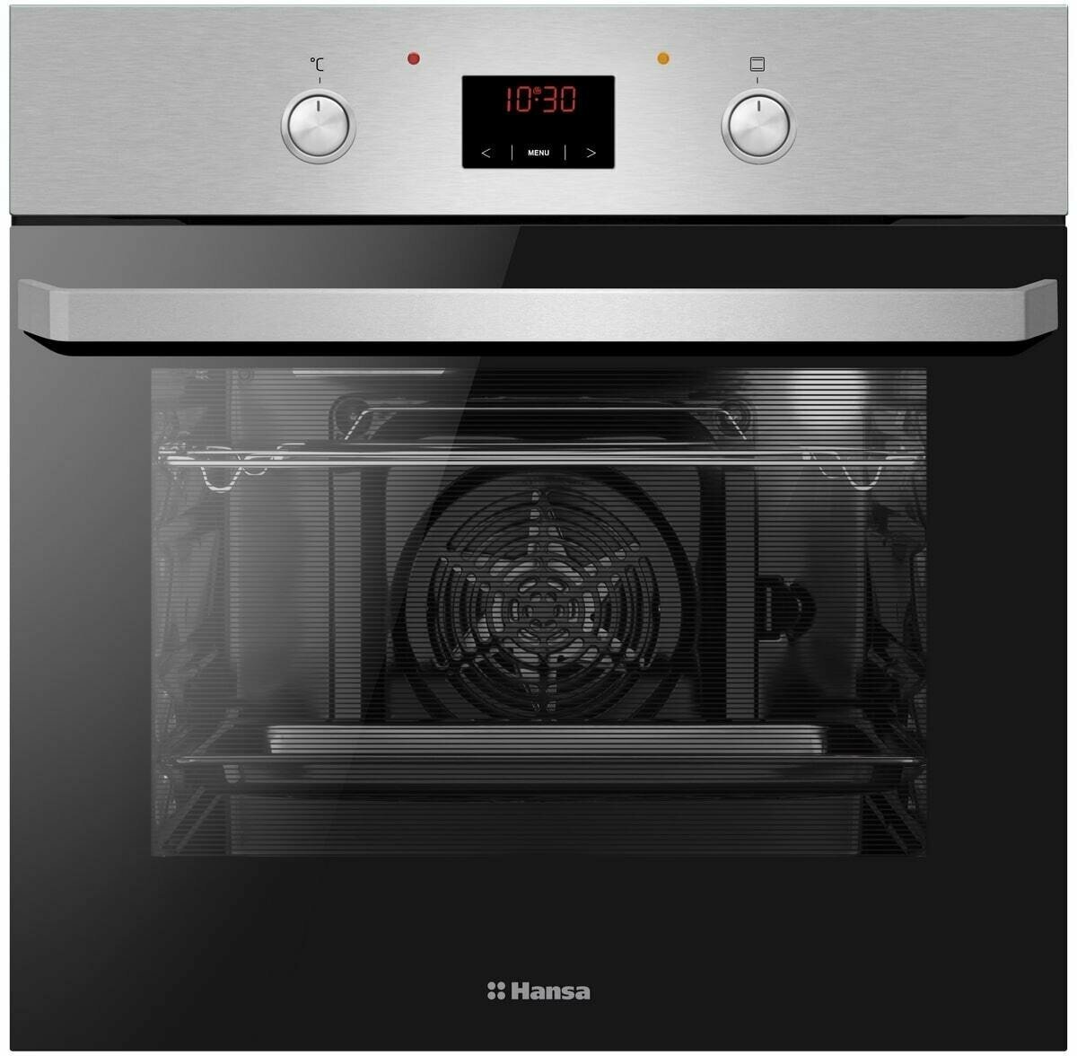 Духовой шкаф электрический Hansa BOEI684621, 59.5х56 см, цвет нержавеющая сталь/чёрный - фото №2