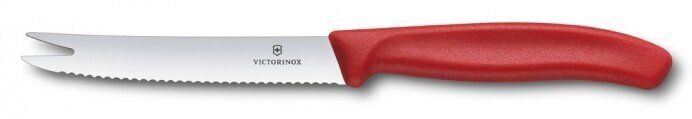 Victorinox Kitchen 6.7861 Нож для сыра и колбасы victorinox swissclassic, лезвие 11 см с серрейторной заточкой, красный