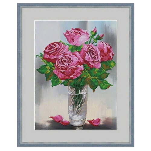 Galla Collection Набор для вышивания бисером Розовый аромат (Л338), 30 х 21 см