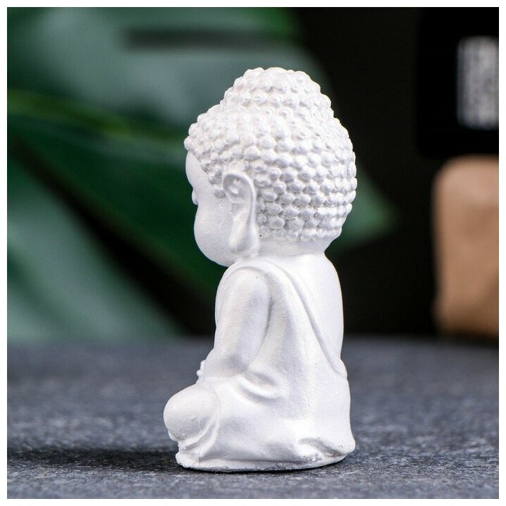Фигура "Будда" жемчуг, 7см - фотография № 3