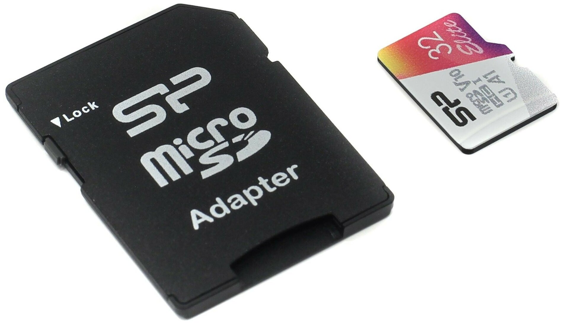 Флеш карта microSDHC 32GB Silicon Power SP032GBSTHBV1V20SP Elite + adapter