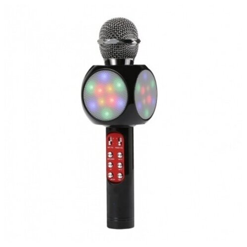 Оригинальный беспроводной караоке микрофон WSTER WS-1816 с динамиками Черный 229000₽