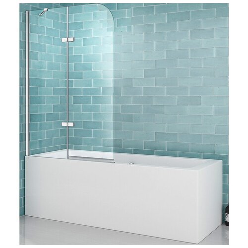 Шторка на ванну ABBER Ewiges Wasser AG51120 шторка на ванну bas стайл мальдива 160 шт00069 профиль белый стекло прозрачное