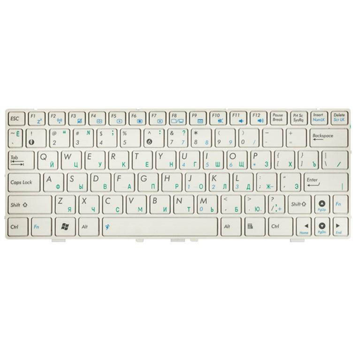 Клавиатура для Asus Eee PC 1000 1000H S101H Белая p/n: V021562IS, V0215621S3, 0KNA-0D3RU02 клавиатура для ноутбука asus s101