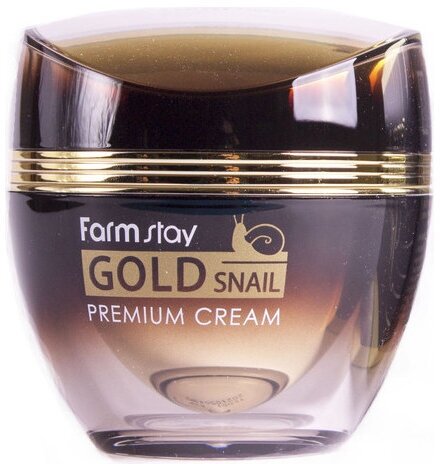 Премиальный крем с золотом и муцином улитки FarmStay Gold Snail Premium Cream, 50мл - фото №12