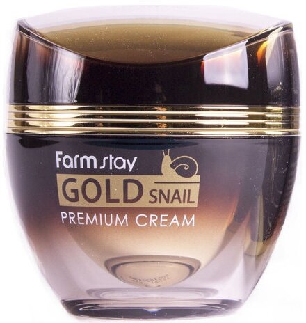 Farmstay Gold Snail Premium Cream Премиальный крем для лица с золотом и муцином улитки, 50 мл - фотография № 16