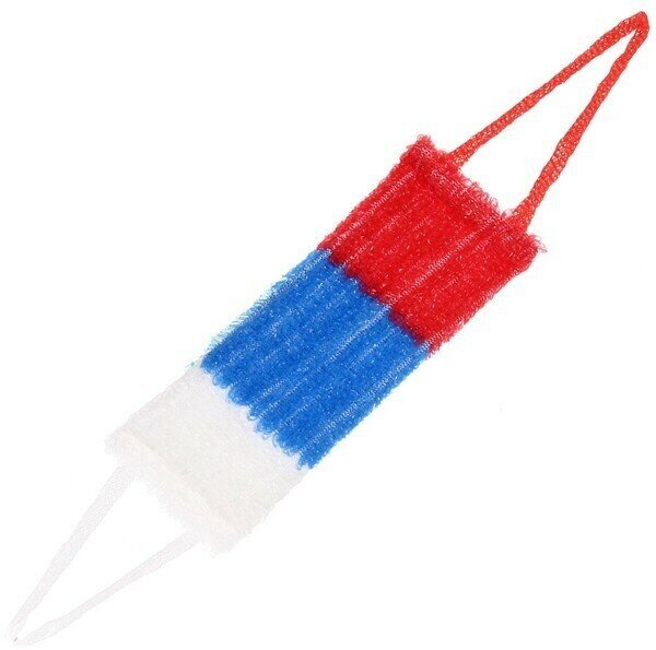 фото Мочалка для тела полипропиленовая «Флаг»,40*14см