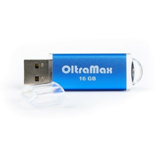 Флешка 30, 16 Гб, USB2.0, чт до 15 Мб/с, зап до 8 Мб/с, синяя