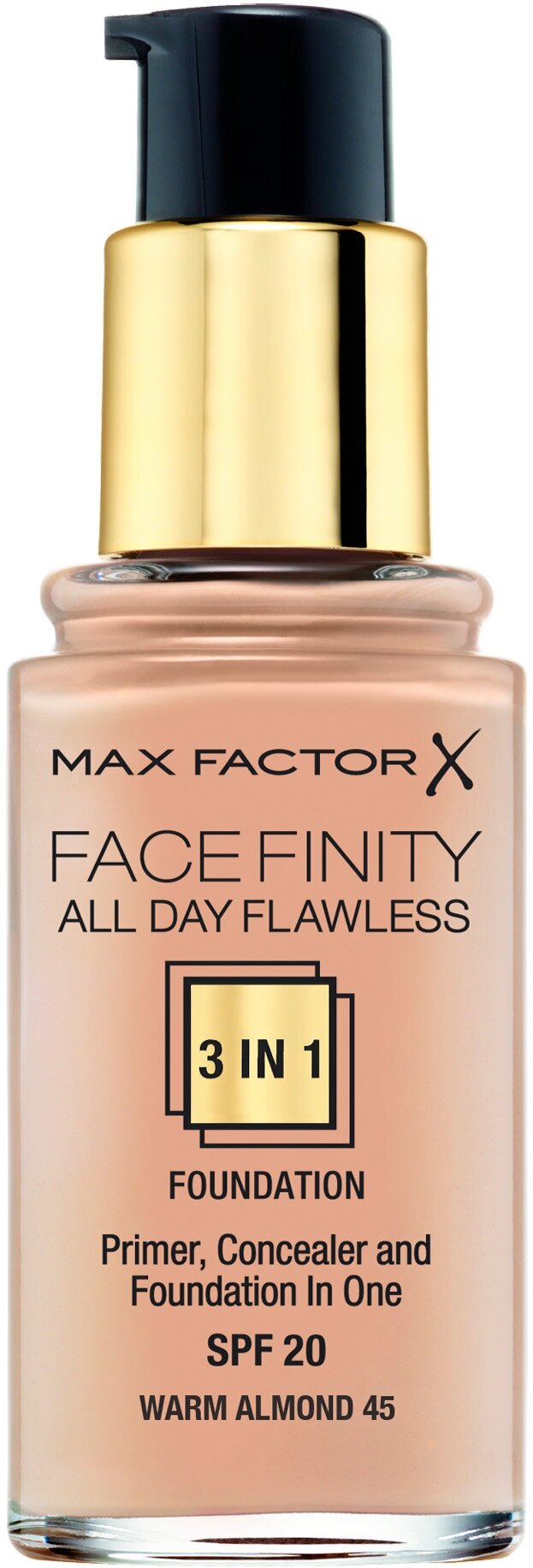 Max Factor Тональная Основа Facefinity All Day Flawless 3-in-1 Товар 44 тон warm ivory HFC Prestige International GB - фото №16