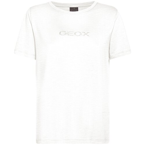 футболка GEOX для женщин W T-SHIRT цвет белый, размер S