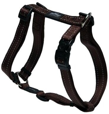 Rogz Шлейка серия Utility, размер M (32-52см), ширина 1,6 см, шоколадный (H-HARNESS) SJ11J | H-HARNESS, 0,07 кг