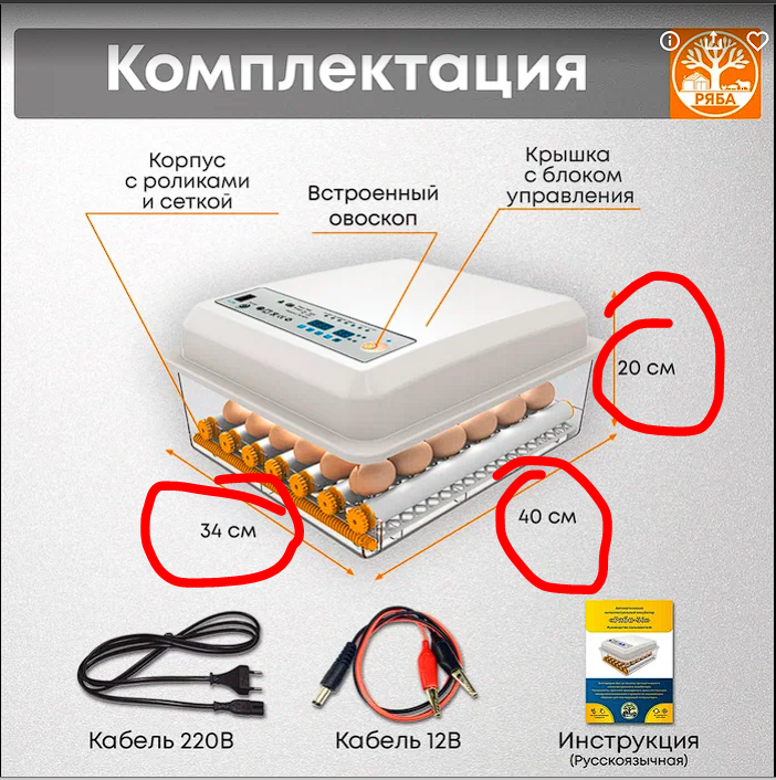 Инкубатор для яиц автоматический с терморегулятором Ряба-36 - фотография № 3