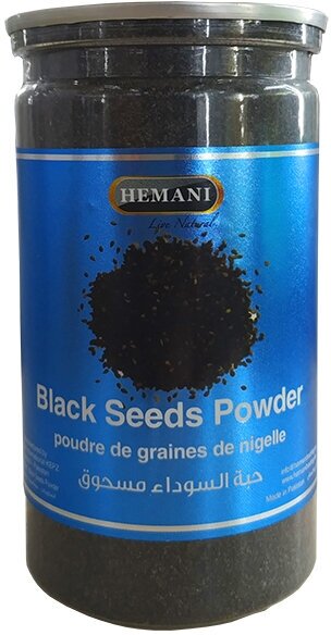 BLACK SEED POWDER, Hemani (семена чёрного тмина молотые, Хемани), 200 г.