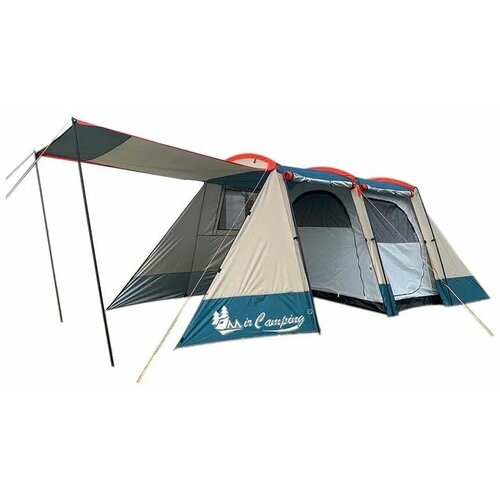 Палатка туристическая 4 местная Mircamping ART-019 четырехместная палатка с тамбуром xfy 1801 размер д480 ш260 в200 туристическая палатка бело синяя