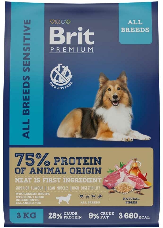 Лакомство для собак Brit Premium Dog Sensitive с ягненком и индейкой 3000г - фото №7