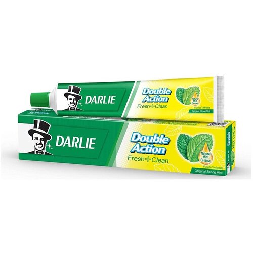 Darlie Double Action FRESH+CLEAN Toothpaste, 5 Star (Зубная паста дарли двойного действия с мятой), 80 г. тайская зубная паста дарли darlie all shiny white lemon mint дарли 40гр