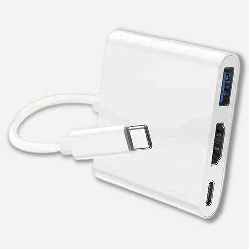 Переходник Type-C на USB 3.0, HDMI, Type-C для MacBook Pro, Air, iMac с возможностью зарядки