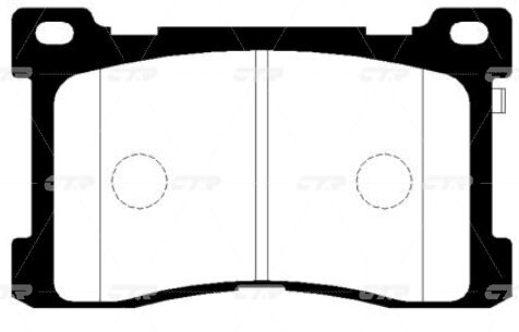 CKKH-51 Колодки тормозные дисковые перед CTR GK0505
